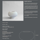 101 Copenhagen - Kabin Vase, Fat - Bone White - Vase