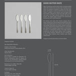 101 Copenhagen - Kogei Butter Knife - Brushed Steel - Cutlery set