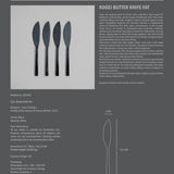 101 Copenhagen - Kogei Knife Fat - Black - Cutlery set