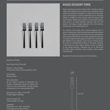 101 Copenhagen - Kogei Dessert Fork - Black - Cutlery set