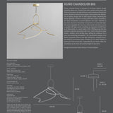 101 Copenhagen - Kumo Chandelier, Big - Brass - Chandelier