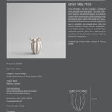 Lotus Vase, Petit - Birch