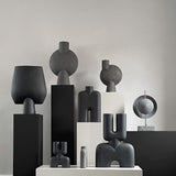 101 Copenhagen - Cobra Vase Double, Mini - Black - Vase