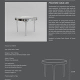 101 Copenhagen - Phantom Table, Low - Chrome - Coffee or Side Table