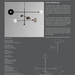 101 Copenhagen - Sahn Chandelier - Bronze (5m) - Chandelier