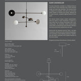 101 Copenhagen - Sahn Chandelier - Bronze (5m) - Chandelier