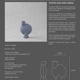 Sphere Vase Bubl, Medio - Light Grey