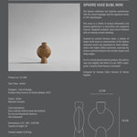 101 Copenhagen - Sphere Vase Bubl, Mini - Ocher - Vase