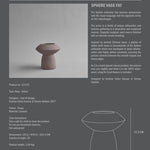 101 Copenhagen - Sphere Vase Fat - Taupe - Archive