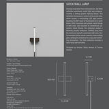 Stick Wall Lamp - Bronze