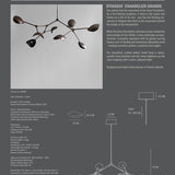 101 Copenhagen - Stingray Chandelier, Grande - Bronze (5m) - Chandelier