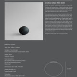 101 Copenhagen - Sunao Vase Fat, Mini - Black - Vase