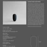 101 Copenhagen - Sunao Vase Slim, Mini - Black - Vase