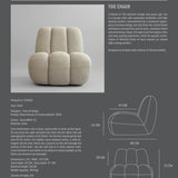 Style sheet for 101 Copenhagen Toe chair in sand coloured linen