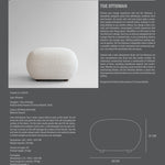 101 Copenhagen - Toe Ottoman - Off White (CPH 900) - Ottoman