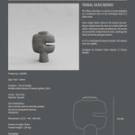 101 Copenhagen - Tribal Vase, Medio - Dark Grey - Vase