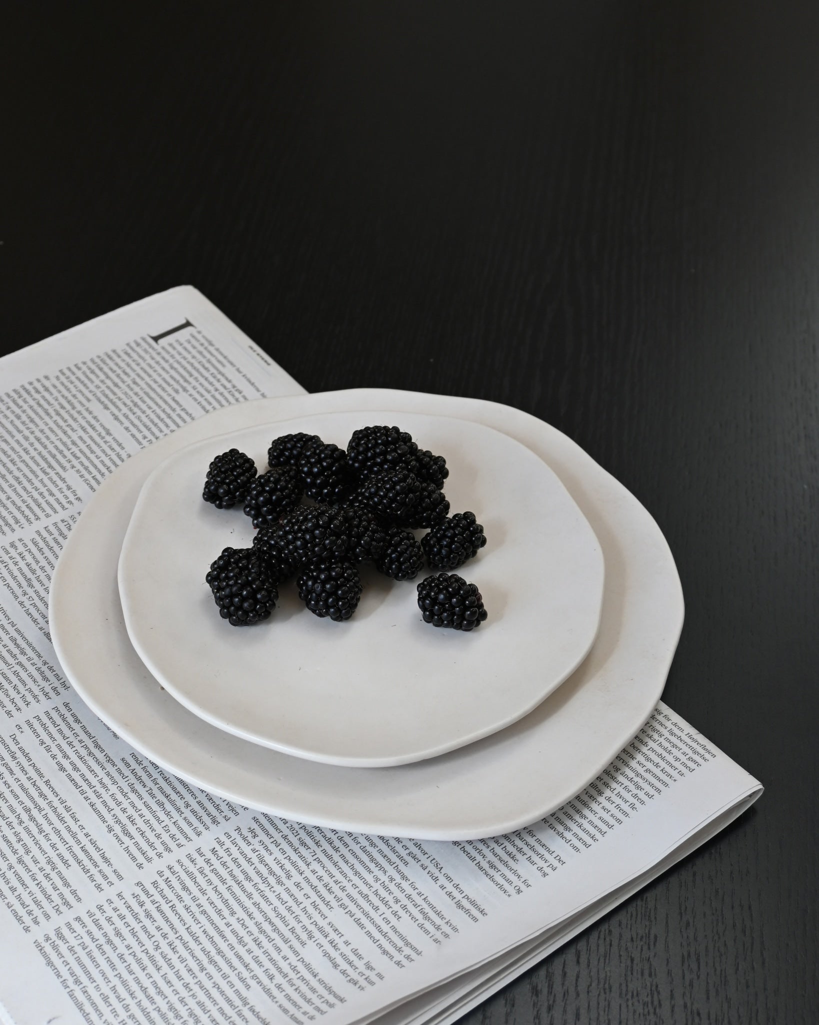 101 Copenhagen Native Lunch or Dessert Plate on dinner plate with berries