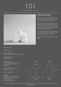 Cobra Vase Uno, Medio - Bubble White - 101 Copenhagen