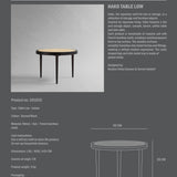 Hako Table, Low - Burned Black