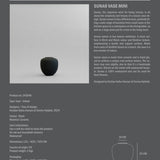 101 Copenhagen - Sunao Vase, Mini - Black - Vase