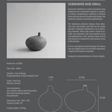 Submarine Vase, Small - Dark Grey