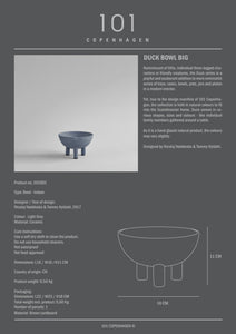 Duck Bowl, Big - Light Grey