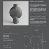 Sphere Vase Bubl, Hexa - Dark Grey