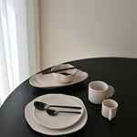 101 Copenhagen Native dinnerware with tray, cups, plates and Kogei spoons