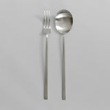 101 Copenhagen Kogei Salad Servers - Brushed Steel