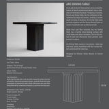 Arc Dining Table - Coffee