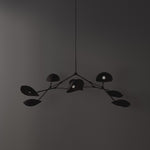 101 Copenhagen Stingray chandelier burned black turned on and off