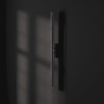 101 Copenhagen Frame Wall Lamp Big - chrome turned on and off