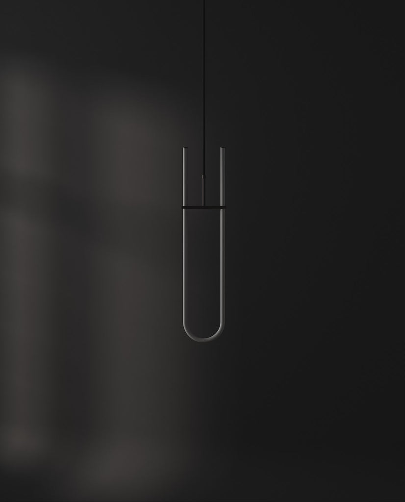 101 Copenhagen Curve Pendant turned on and off