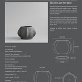 101 Copenhagen - Arket Plant Pot, Mini - Dark Grey - Plant Pot