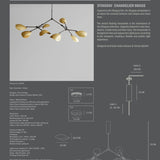 101 Copenhagen - Stingray Chandelier - Brass - Chandelier