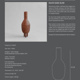 Duck Vase, Slim - Terracotta