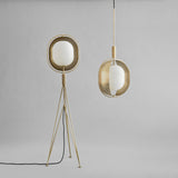 Pearl Pendant - Brass