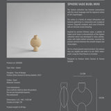 Sphere Vase Bubl, Mini - Sand