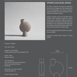 Sphere Vase Bubl, Medio - Taupe