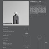 Cobra Table Lamp - Dark Grey