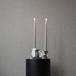 Brick Candle Holder, Low - Calacatta - 101 CPH