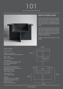 Brutus Lounge Chair - Coffee - 101 CPH