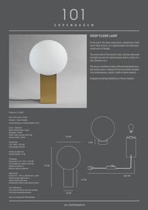 Hoop Floor Lamp - Brass - 101 CPH