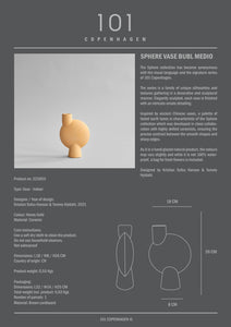 Sphere Vase Bubl, Medio - Honey Gold - 101 CPH
