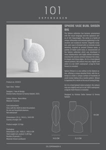 Sphere Vase Bubl Shisen, Big - Bone White - 101 CPH