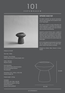 Sphere Vase Fat - Dark Grey - 101 CPH