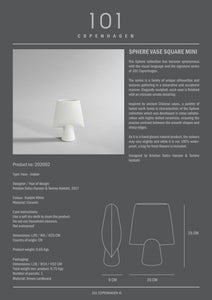 Sphere Vase Square, Mini - Bubble White - 101 CPH