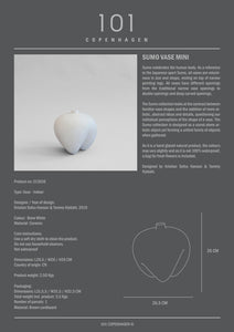 Sumo Vase, Mini - Bone White - 101 CPH