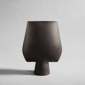 Sphere Square Vase, Big - Coffee - 101 CPH